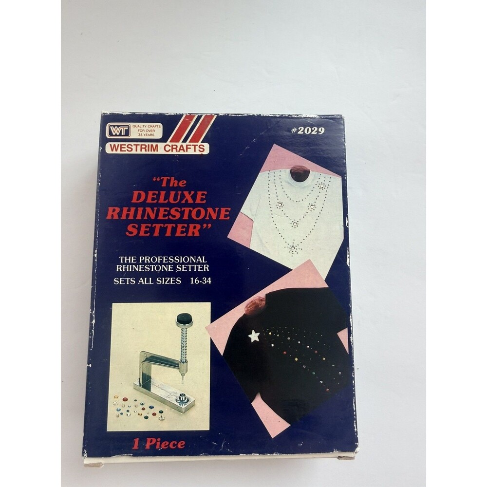 Vintage Westrim Crafts The Deluxe Professional Pearl & Stud Rhinestone Setter +